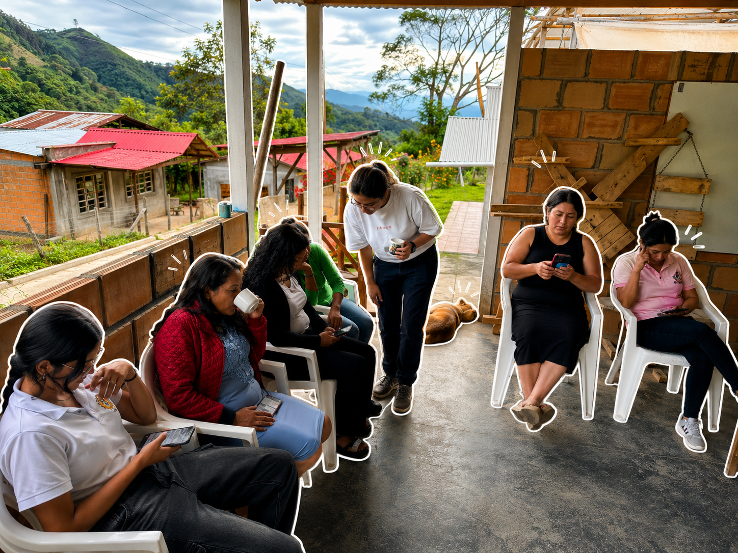 Equipo de DataDive trabajando en terreno con un proyecto de impacto